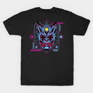 devil scary head mask T-Shirt